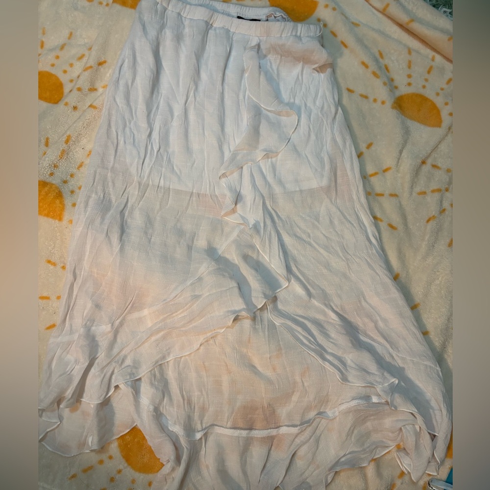 Elegant White Women's Skirt